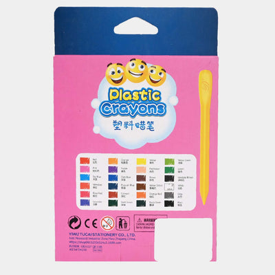 Plastic Crayon Colors 24Pcs