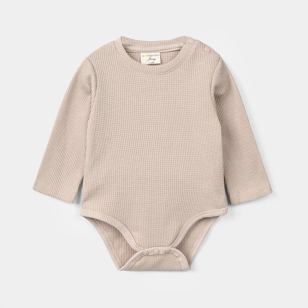 Infant Girls Cotton Interlock Knitted Suit 319 - 080- Brown