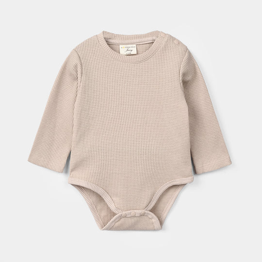 Infant Girls Cotton Interlock Knitted Suit 319 - 080- Brown
