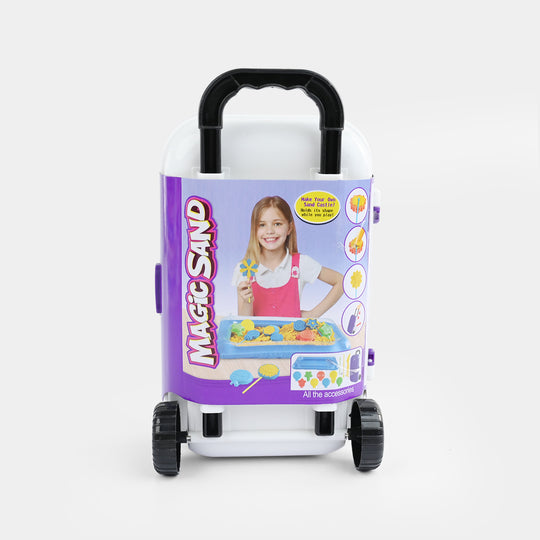 Magic Sand Rolling Trolley Suitcase Playset (250g)