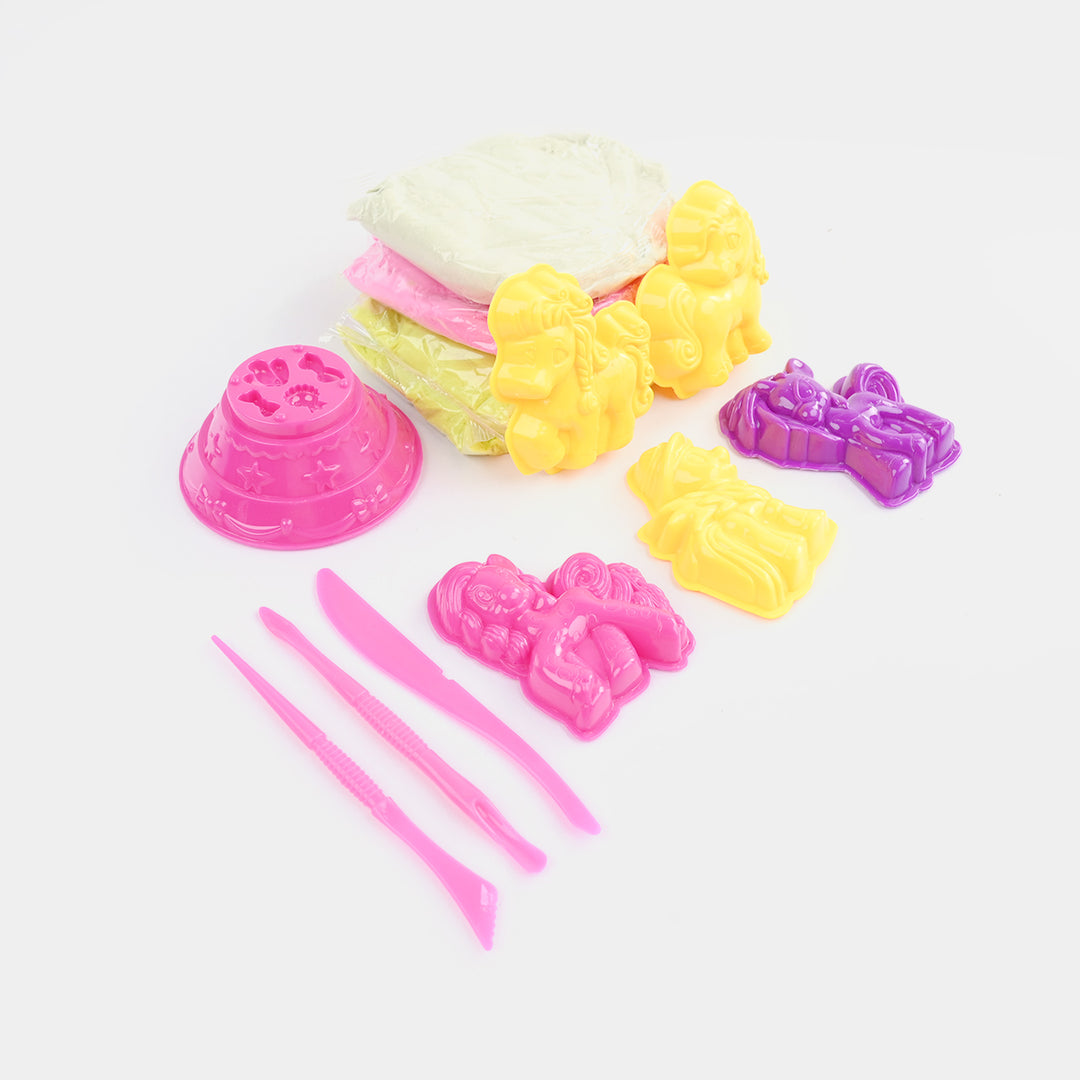 Magic Sand Clear Zip Pouch Playset with Molds