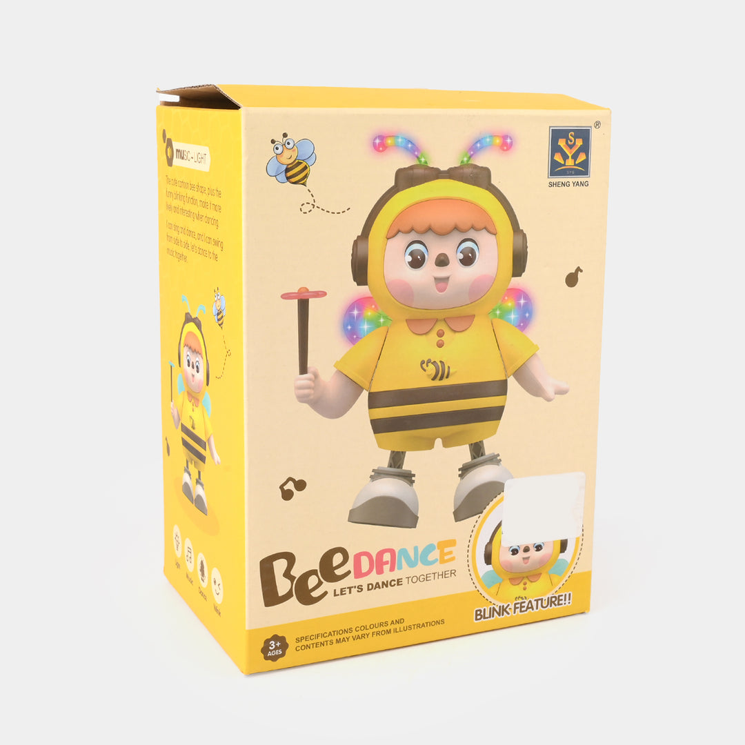 Cute Dancing Bee Toy with Light & Music for Kids
