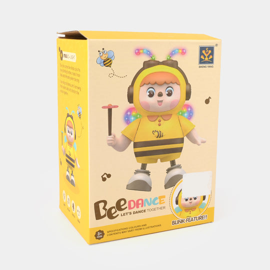 Cute Dancing Bee Toy with Light & Music for Kids