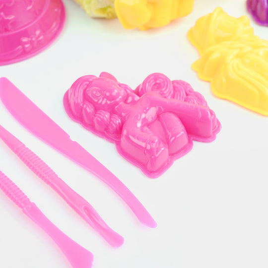 Magic Sand Clear Zip Pouch Playset with Molds