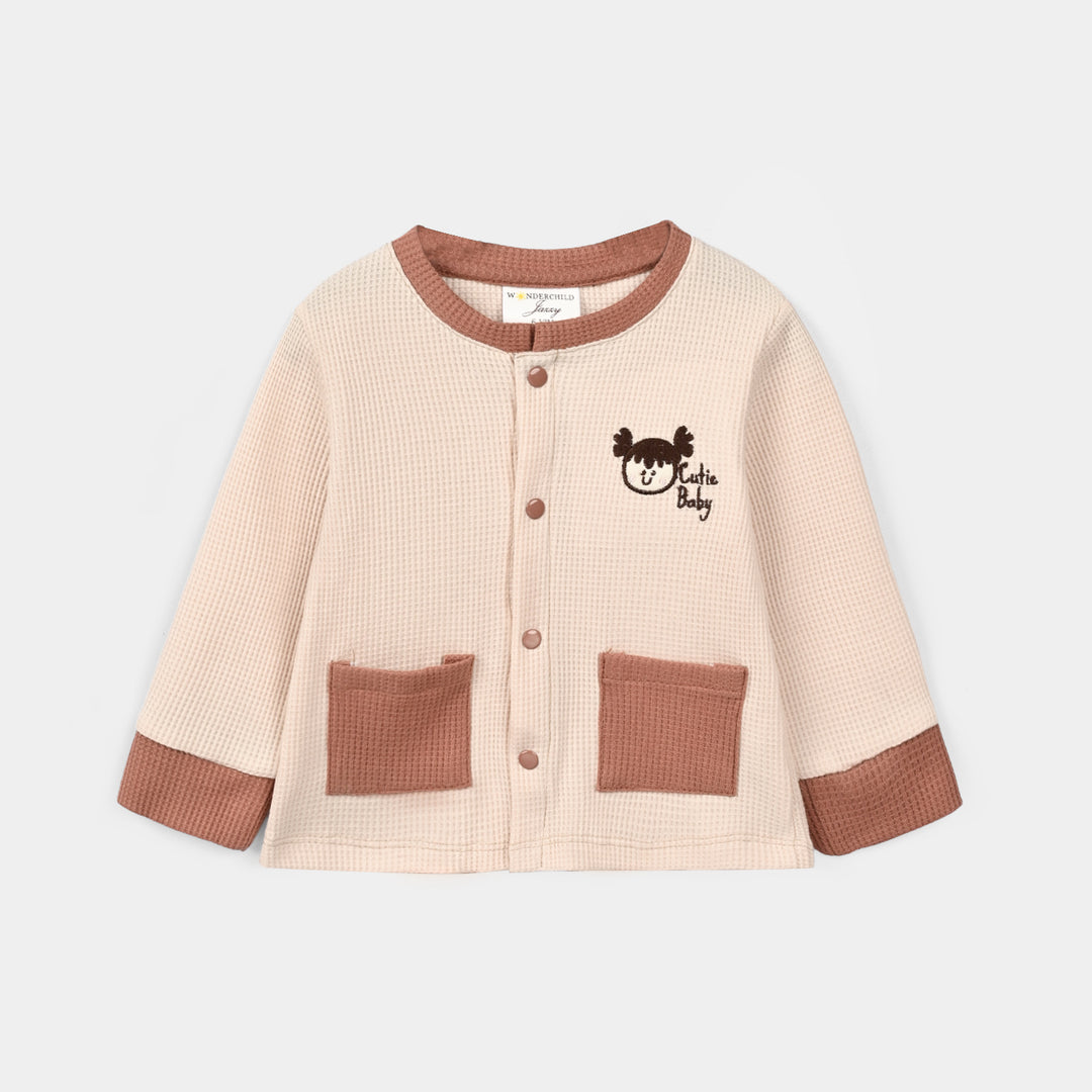 Infant Girls Cotton Interlock 3 - PC Gift Set 319 - 078-Brown