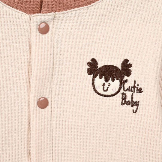 Infant Girls Cotton Interlock 3 - PC Gift Set 319 - 078-Brown