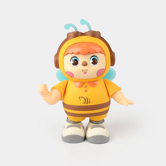 Cute Dancing Bee Toy with Light & Music for Kids