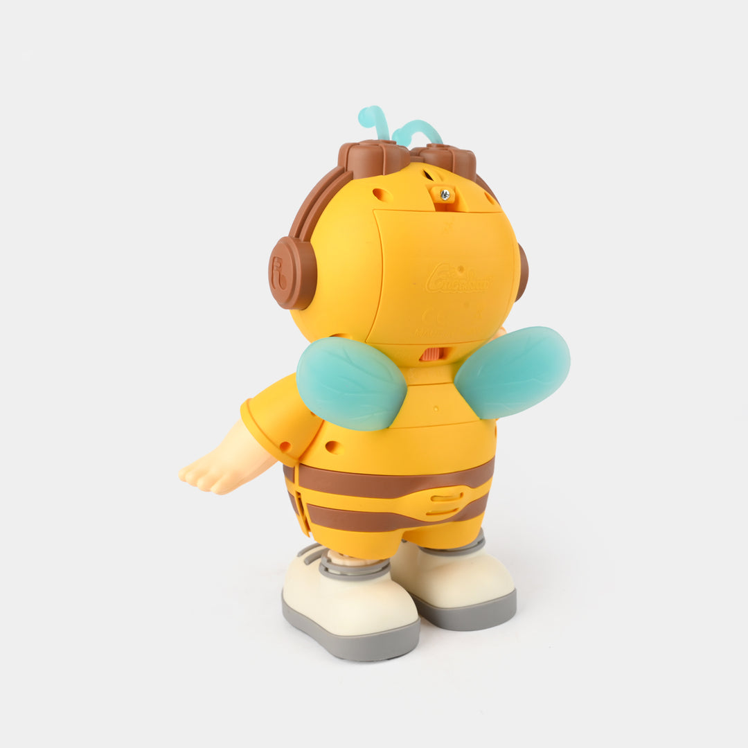Cute Dancing Bee Toy with Light & Music for Kids