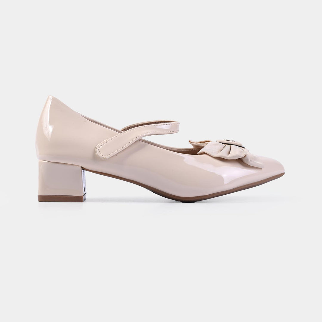 Girls Pumps 4027-3-BEIGE