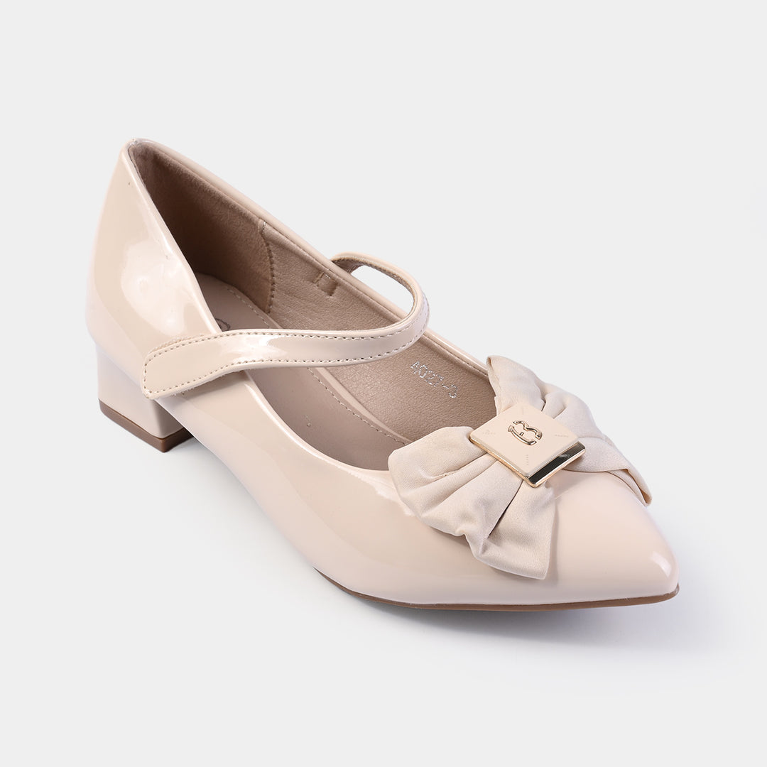 Girls Pumps 4027-3-BEIGE