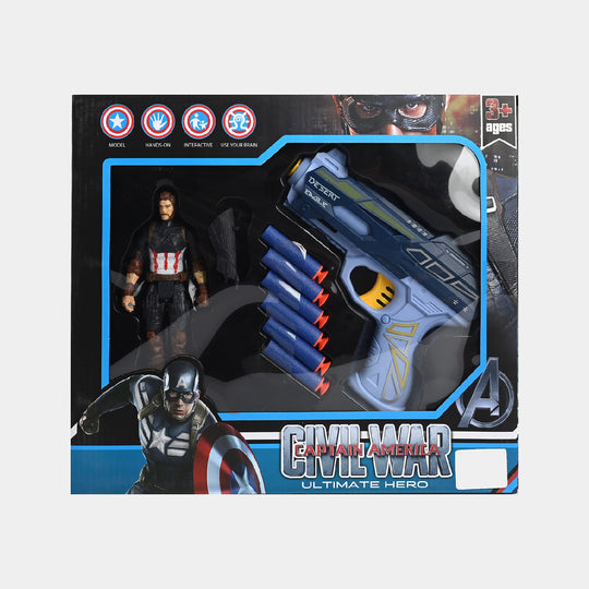 Action Figure Soft Bullet Target Play Set For Kids
