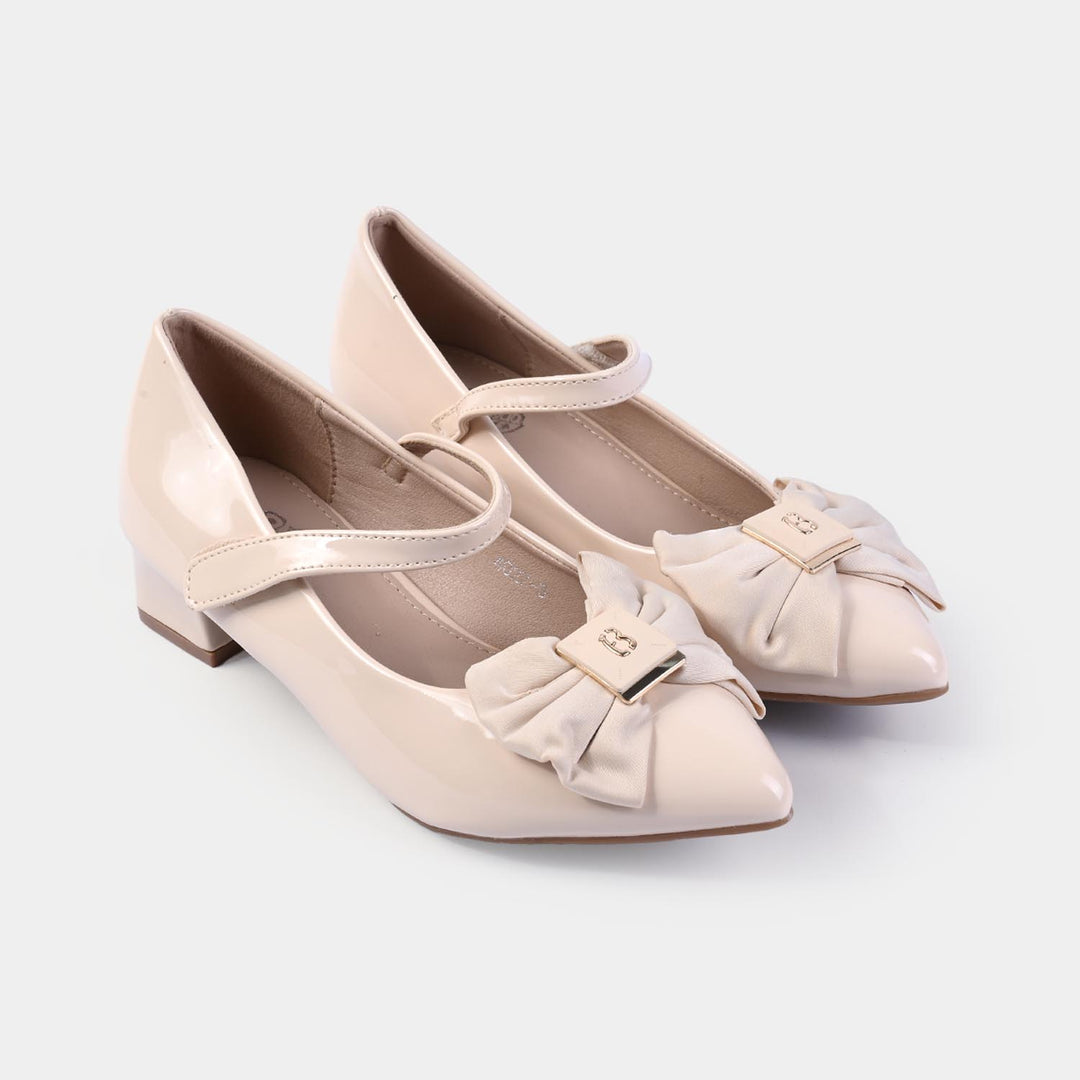 Girls Pumps 4027-3-BEIGE