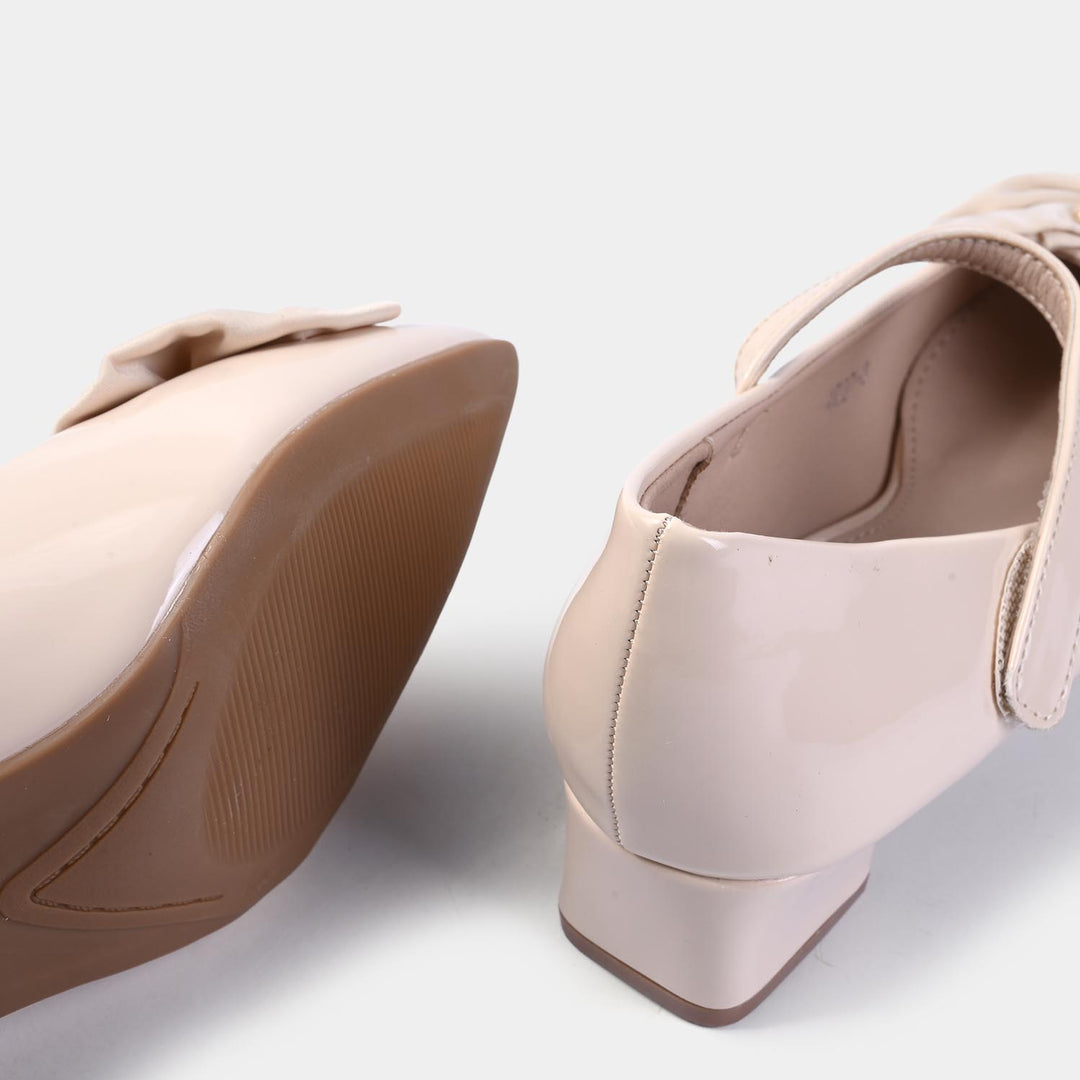 Girls Pumps 4027-3-BEIGE