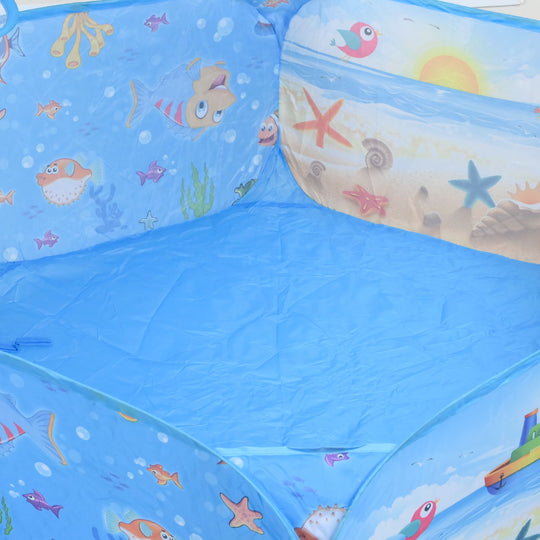 Children 3-in-1 Ocean Theme Pop-Up Play Tent & Tunnel Set