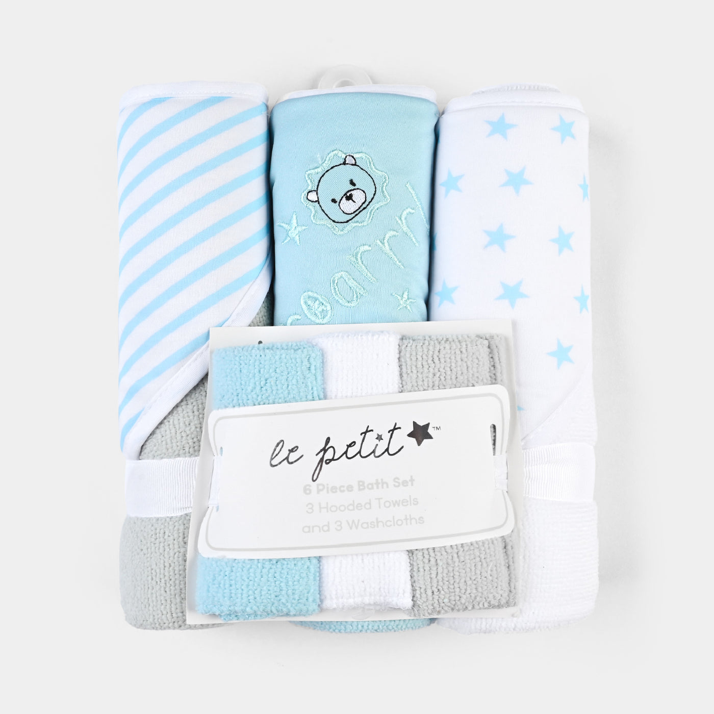 6-Piece Baby Bath Towel Set