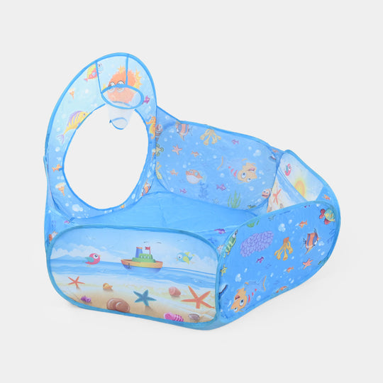 Children 3-in-1 Ocean Theme Pop-Up Play Tent & Tunnel Set