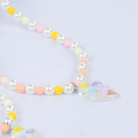 CHARM BEADED NECKLACE & BRACELET FOR GIRLS