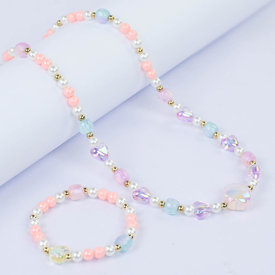CHARM BEADED NECKLACE & BRACELET FOR GIRLS