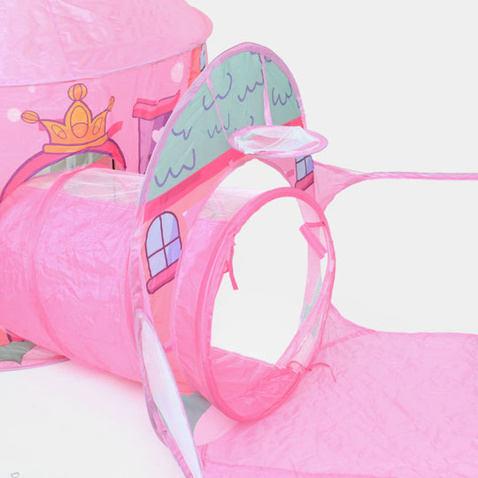 Children Tent House 3-in-1 Pop-Up Play Tent & Tunnel Set