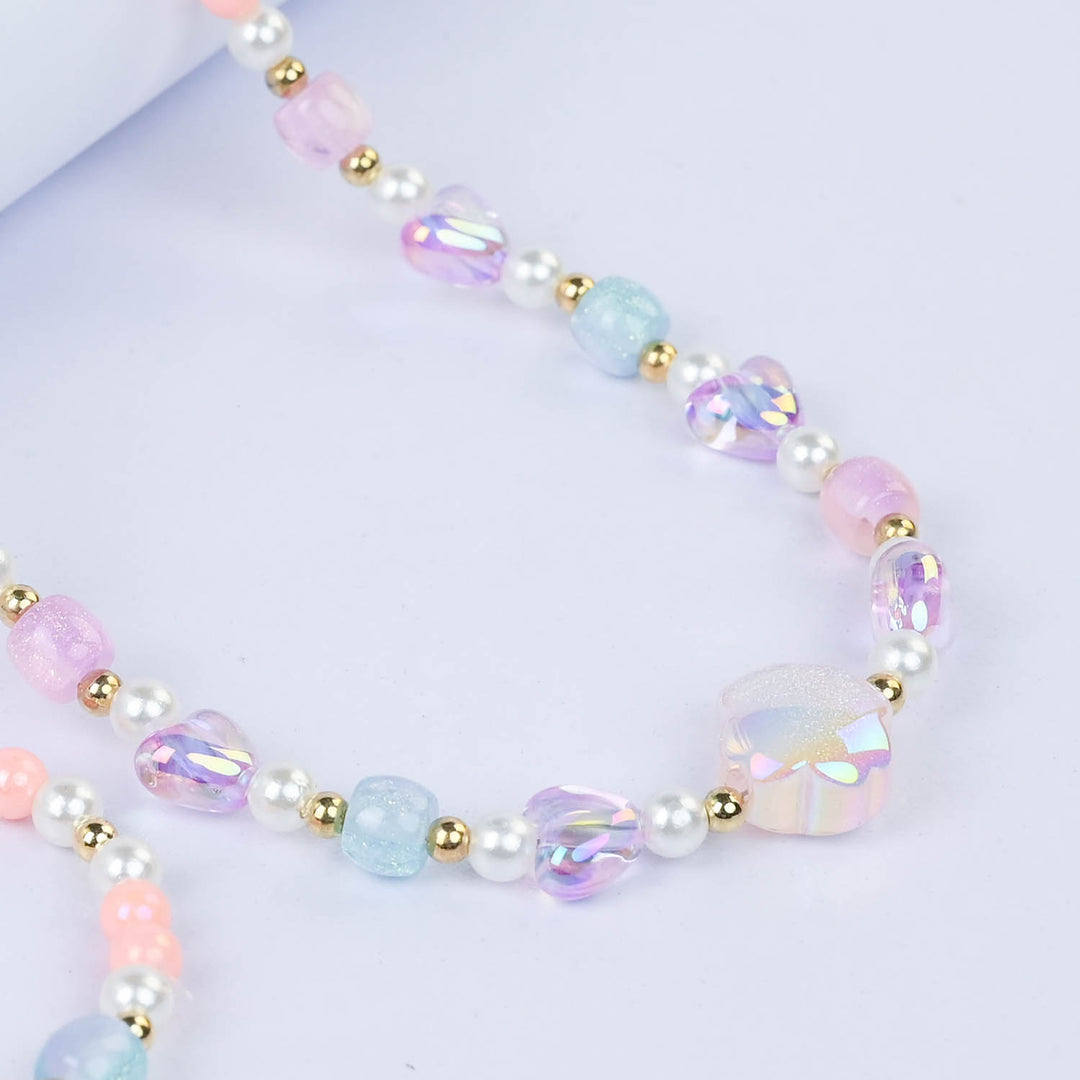 CHARM BEADED NECKLACE & BRACELET FOR GIRLS