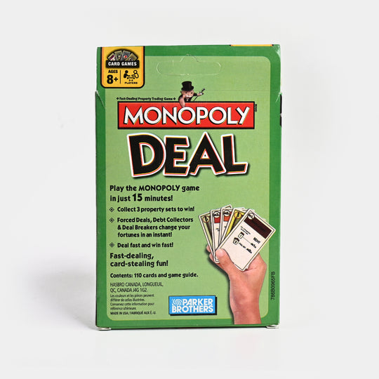 Monopoly Paper Box Card Game for Kids