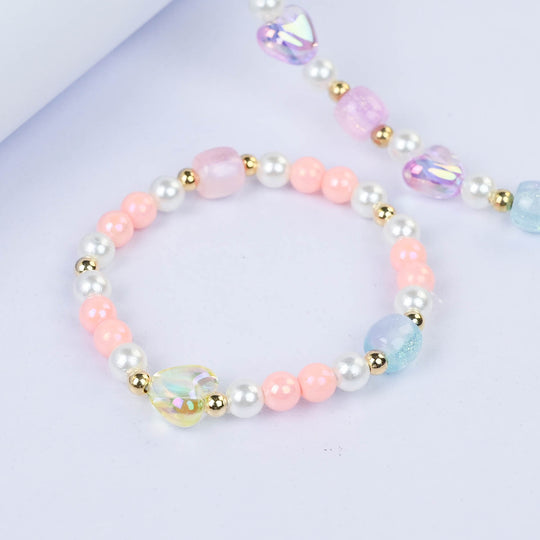 CHARM BEADED NECKLACE & BRACELET FOR GIRLS