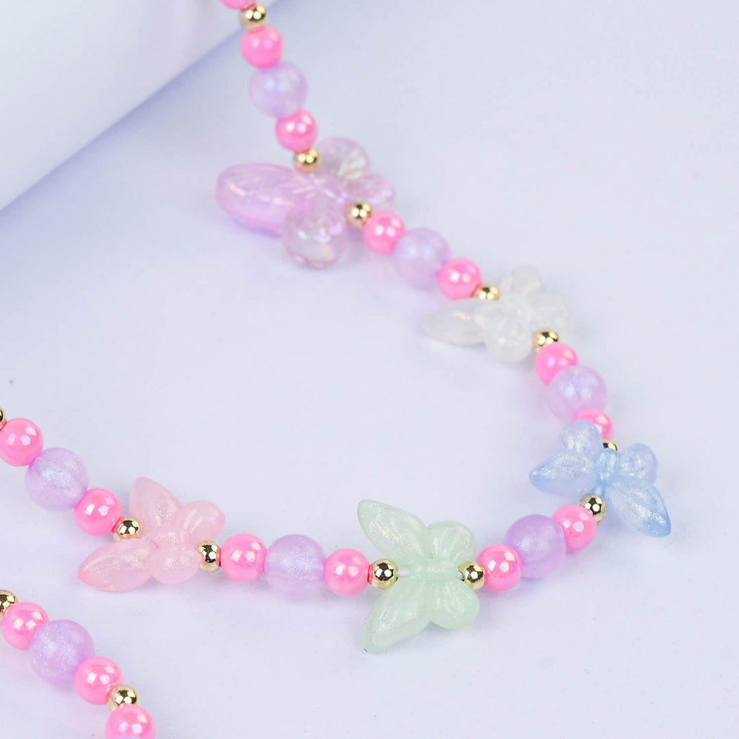 CHARM BEADED NECKLACE & BRACELET FOR GIRLS