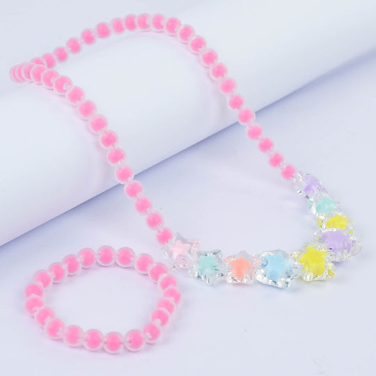 CHARM BEADED NECKLACE & BRACELET FOR GIRLS