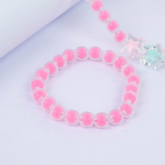 CHARM BEADED NECKLACE & BRACELET FOR GIRLS