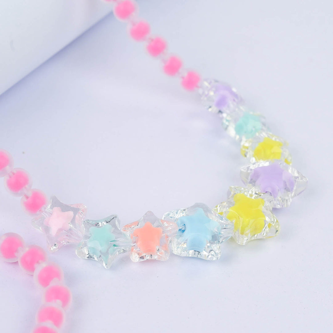 CHARM BEADED NECKLACE & BRACELET FOR GIRLS