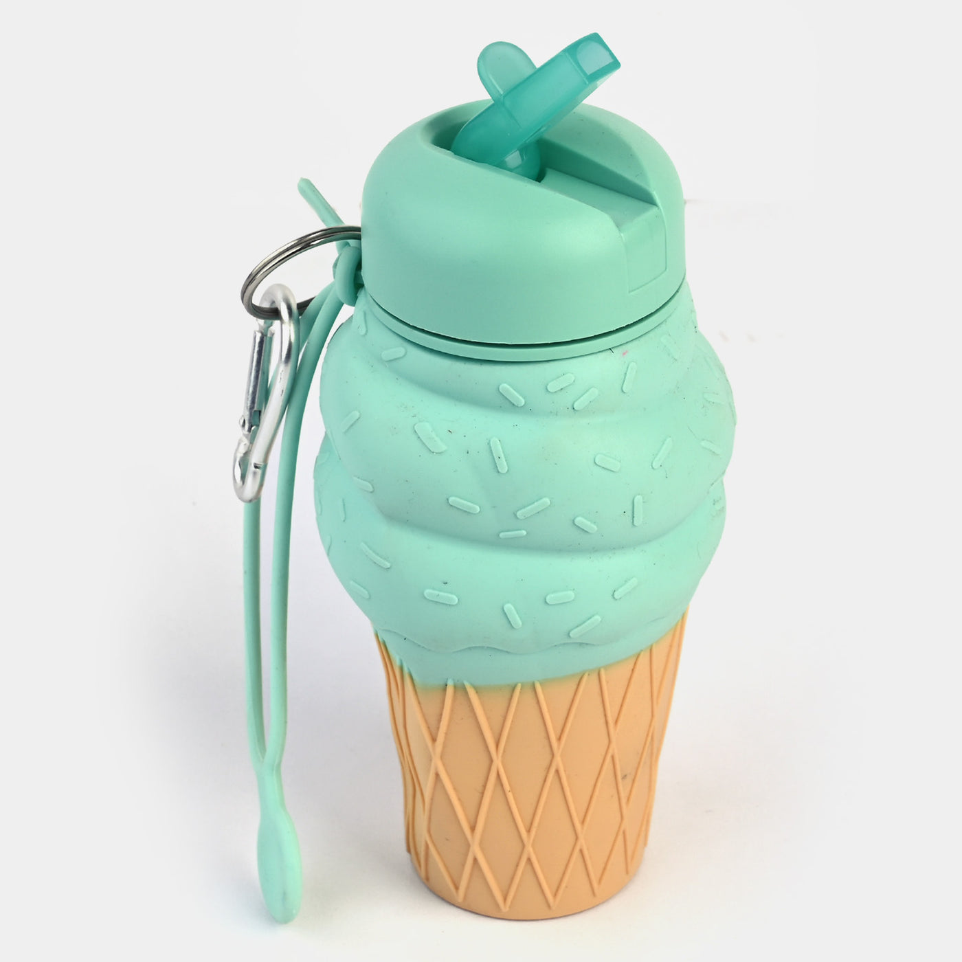 Silicone Foldable Ice-cream Cone Water Bottle For Kids