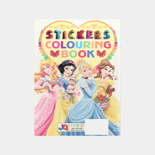 Sticker Coloring Book