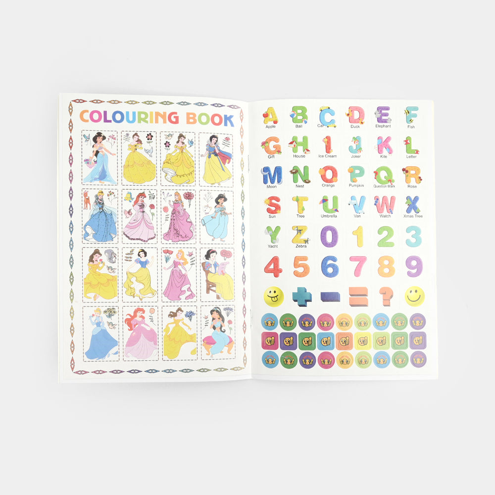 Sticker Coloring Book