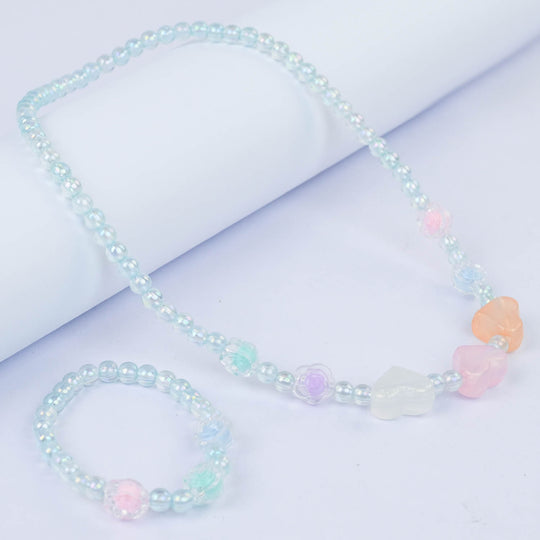 CHARM BEADED NECKLACE & BRACELET FOR GIRLS