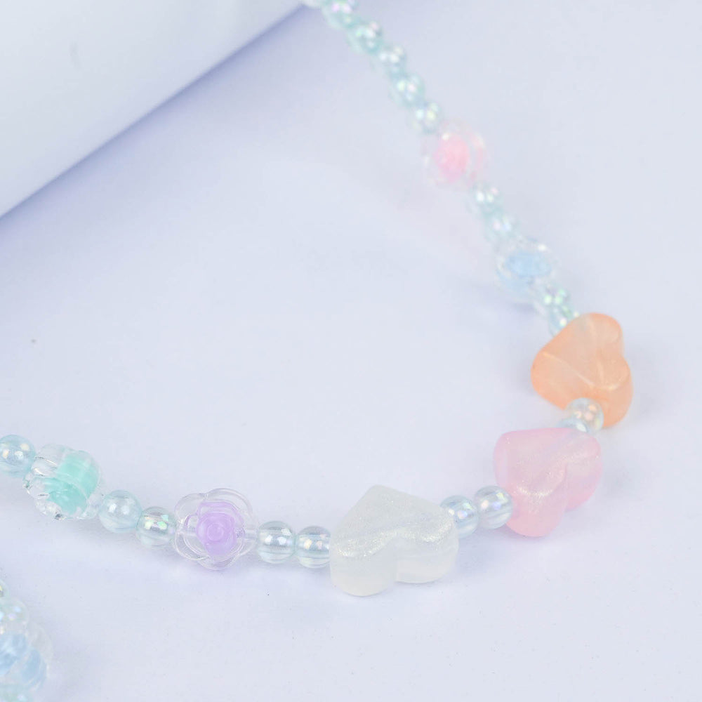 CHARM BEADED NECKLACE & BRACELET FOR GIRLS