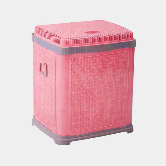 Durable Plastic Laundry Basket | PINK