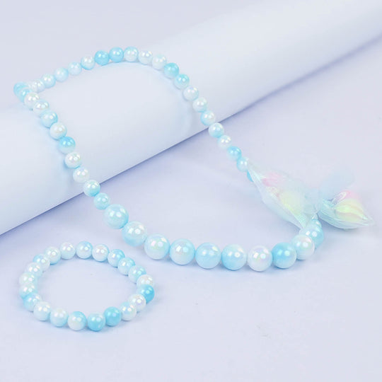 CHARM BEADED NECKLACE & BRACELET FOR GIRLS