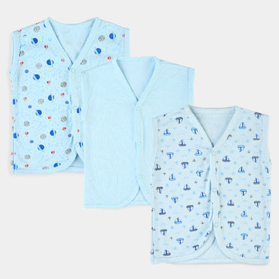 Baby Cotton Printed Vest 3Pcs Set