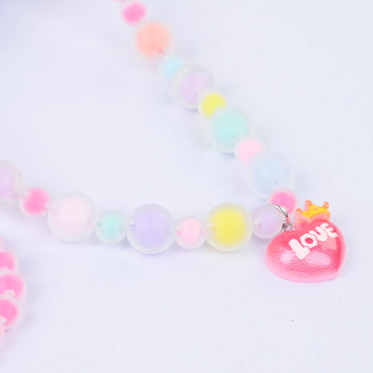 CHARM BEADED NECKLACE & BRACELET FOR GIRLS