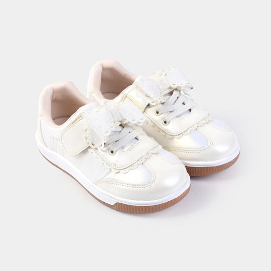 Girls Sneakers 93226-4-BEIGE