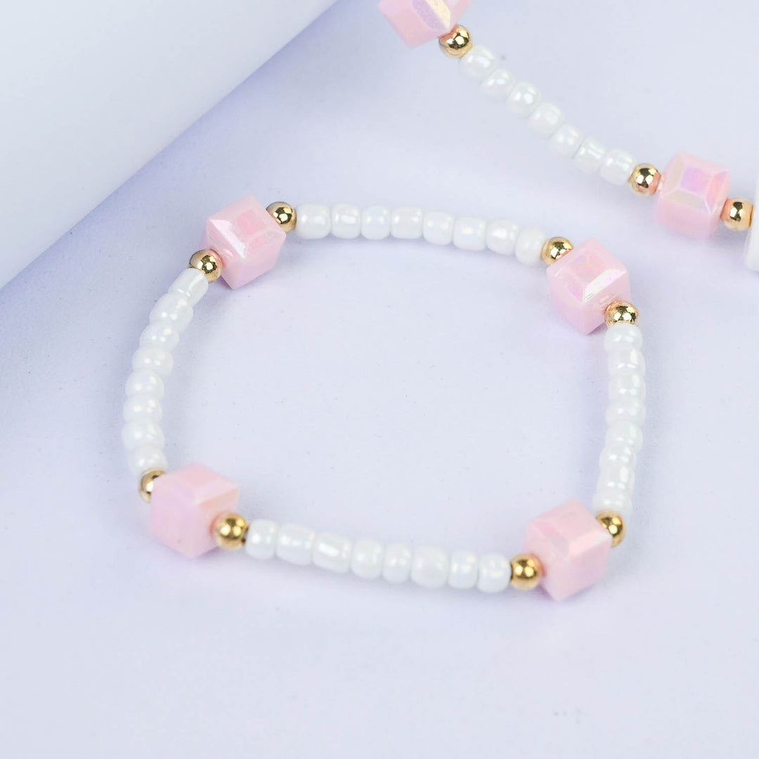 CHARM BEADED NECKLACE & BRACELET FOR GIRLS