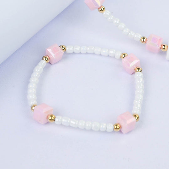 CHARM BEADED NECKLACE & BRACELET FOR GIRLS