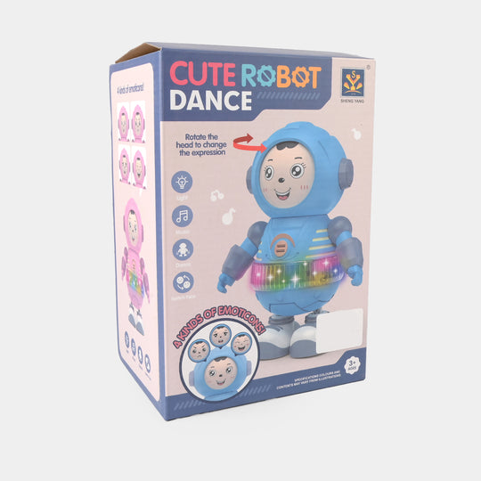 Cute Dancing Robot Toy with Light & Sound for Kids