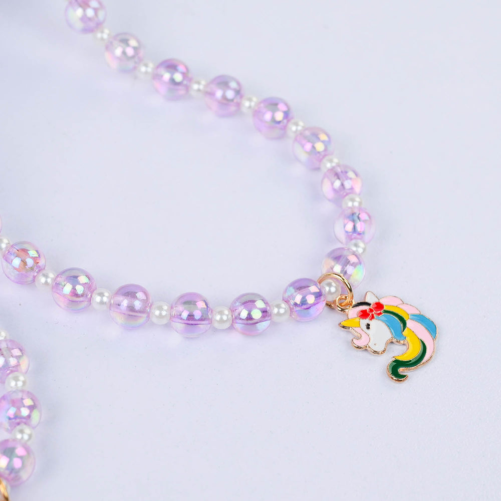 CHARM BEADED NECKLACE & BRACELET FOR GIRLS