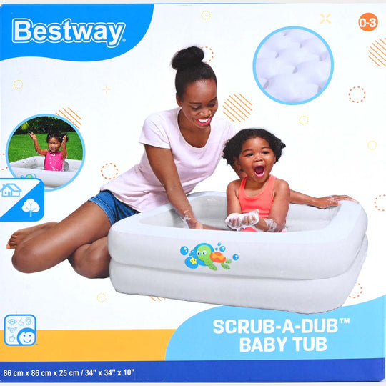 Bestway Double-Ring Inflatable Baby Bath Tub (51116)