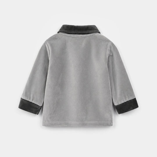 Infant Boys Cotton Interlock Knitted Suit 319 - 050- Grey