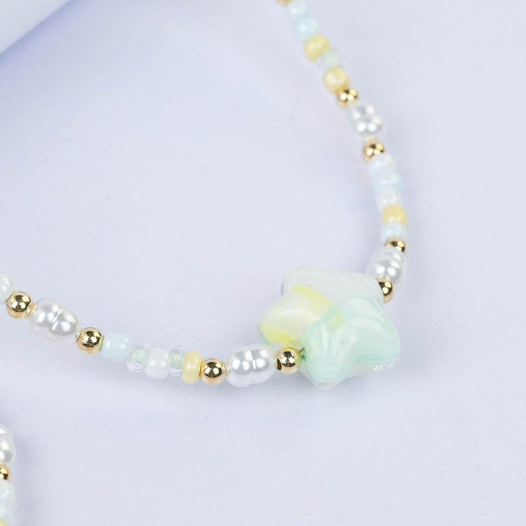 CHARM BEADED NECKLACE & BRACELET FOR GIRLS