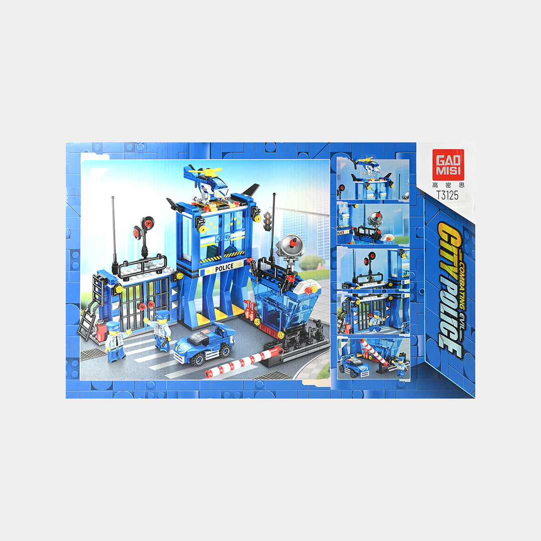 Urban Police Station Building Blocks 522Pcs T3125