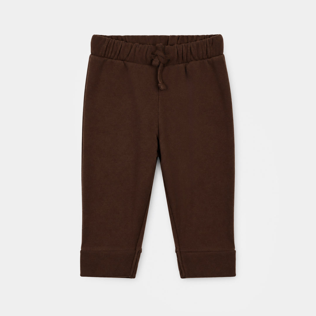 Infant Boys Yarn Dyed 2Pcs Suit Cozyclub-BROWN
