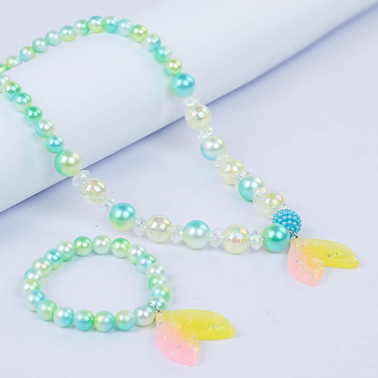 CHARM BEADED NECKLACE & BRACELET FOR GIRLS